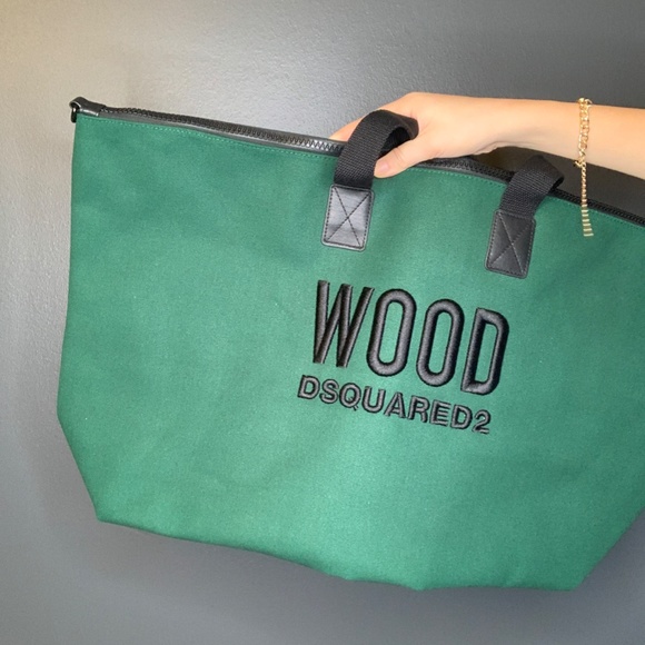 WOOD DSQUARED2 GREEN OVER NIGHT BAG - Picture 3 of 7